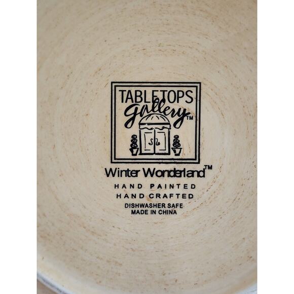 Plates/Salad-Cookies-Tabletops Gallery-Winter Wonderland-Santa Clause-Snow-8.5" - Picture 6 of 7